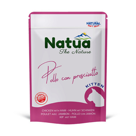 Natua Cat Kitten - Kuracie filety a šunka 70g Natua - 1
