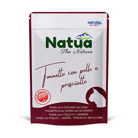Natua Cat Adult - Filety z tuniaky, kura a šunka 70g Natua - 1