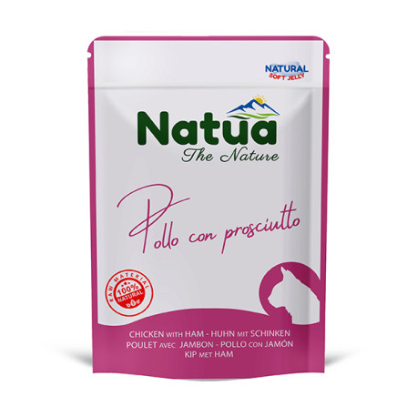 Natua Cat Adult - Kuracie filety a šunka 70g Natua - 1