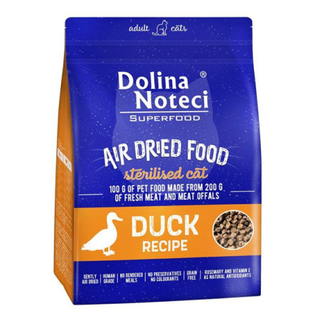 Dolina Noteci Superfood Air Dried Sterilized Cat - Duck 1kg DNP S.A. - 1