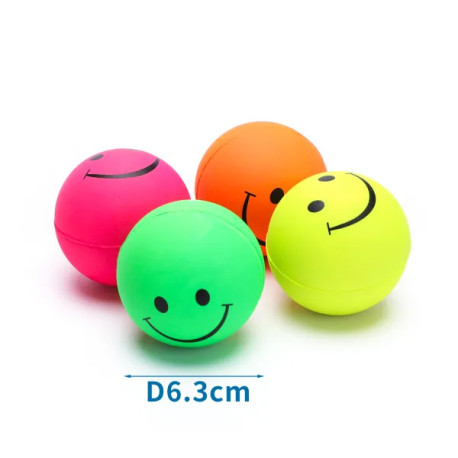 Gumená lopta pre psa Smiley - 6,3cm Nobleza - 1