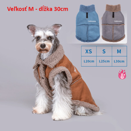 Kabát Suede pre psa Nobleza M 30cm Nobleza - 1