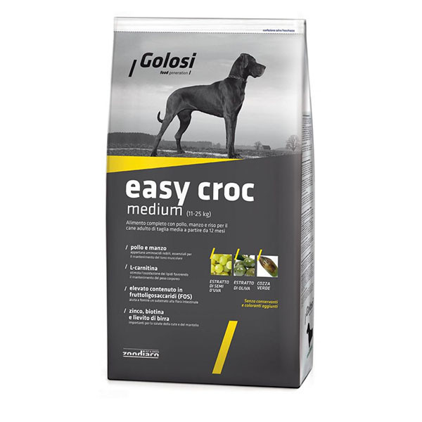 Golosi Easy Croc medium - Kuracie a hovädzie s ryžou 3kg Zoodiaco - 2