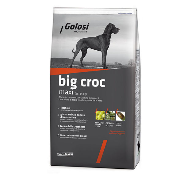 Golosi Big Croc - Kuracie a morčacie s ryžou 3kg Zoodiaco - 1