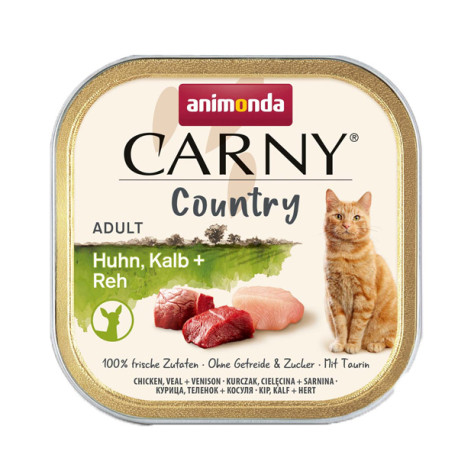 Animonda Carny Country Adult - Kura, teľa a jeleň 100g Animonda - 1