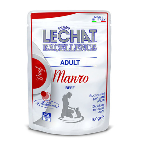 Monge LeChat Excellence Adult Beef Chunks 100g Monge Italy - 1