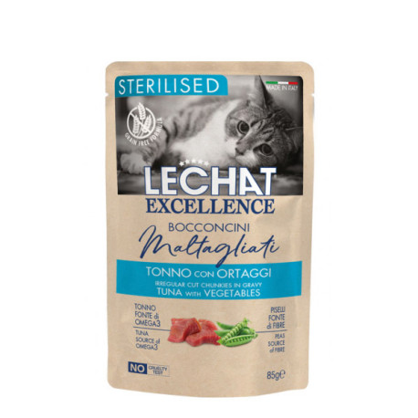 Monge LeChat Excellence Sterilised Cat Tuna with vegetables 85g Monge Italy - 1