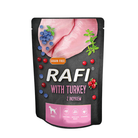 Rafi Dog Adult - Turkey with Blueberries 300g DNP S.A. - 1
