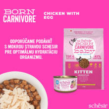 Schesir Cat Born Carnivore Kitten - Chicken with Egg 225g Whitebridge Petfood S.r.l. - 7