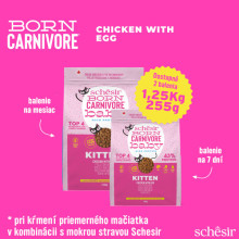 Schesir Cat Born Carnivore Kitten - Čerstvé kuracie s vajcom 225g Whitebridge Petfood S.r.l. - 8