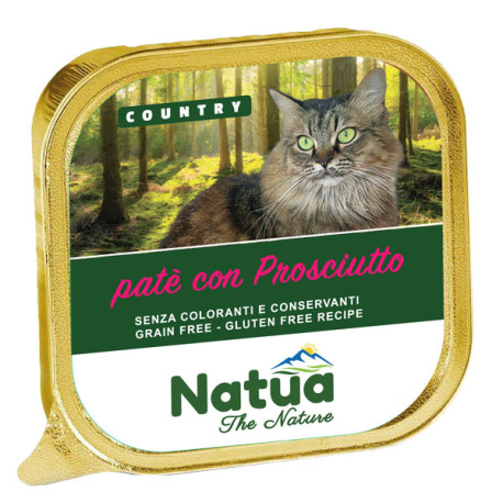 Natua Country Adult Cat - Pork Ham paté 100g Nuevo - 1
