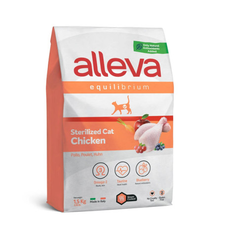 Alleva EQUILIBRIUM Cat Chicken Sterilized 1,5kg Alleva - 1