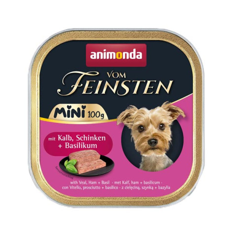 Animonda Vom Feinsten Adult Mini Dog - Teľacie, šunka a bazalka 100g Animonda - 1