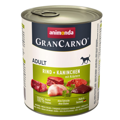 GranCarno Original Adult - Beef & rabbit with herbs 800g Animonda - 1