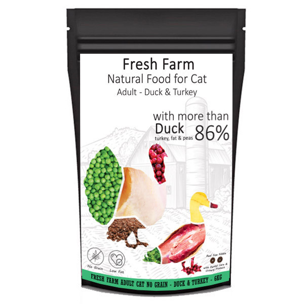 Fresh Farm No Grain Adult Cat - Kačica a morka 550g Fresh Farm - 3