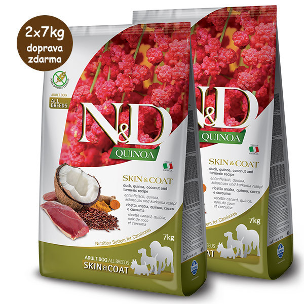 N&D GF Quinoa Dog Skin&Coat Duck & Coconut 2,5kg Farmina N&D - 2
