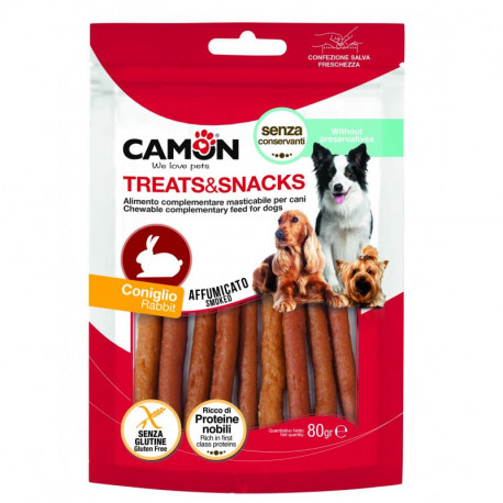 Camon Treats&Snacks Dog - Údené králičie tyčinky 80g Camon - 1