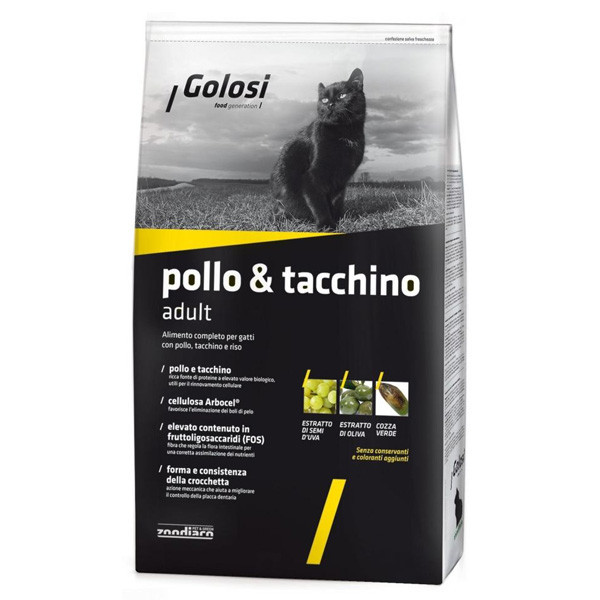 Golosi Cat Adult Pollo & Tacchino - Kuracie a morčacie 400g Zoodiaco - 1