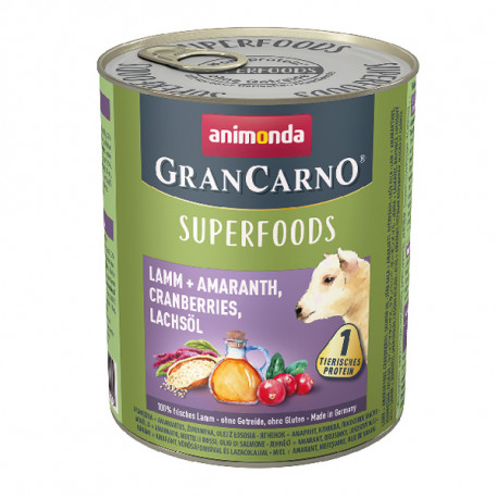 Animonda GranCarno Superfoods Jahňacie + amarant, brusnice a lososový olej 400g Animonda - 2