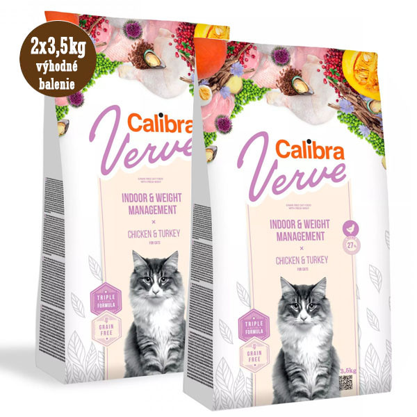 Calibra Cat Verve GF Indoor&Weight Chicken 750g Calibra - 3
