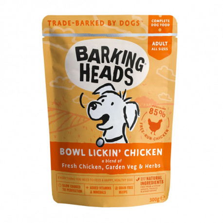 Barking Heads Bowl Lickin Chicken 300g Barking Heads - 1