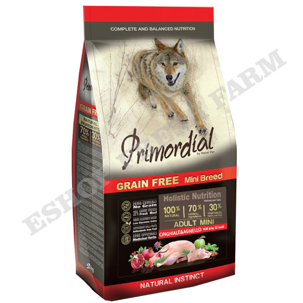 Primordial GF Adult Mini Lamb & Wild Boar 2kg MisterPet - 1