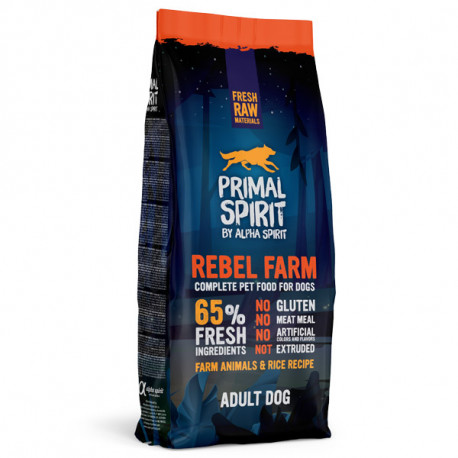 Primal Spirit Dog 65% Rebel Farm 1kg Alpha Spirit - 2