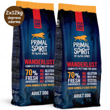 Primal Spirit Dog 70% Wanderlust 1kg Alpha Spirit - 3