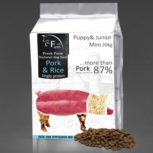 Fresh Farm Puppy&Junior Mini - Pork & Rice 800g Fresh Farm - 4