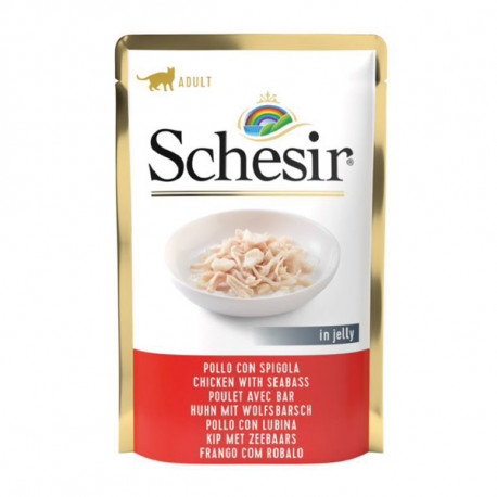 Schesir Cat kapsička - Kuracie filety a morský vlk 85g Agras Delic - 1