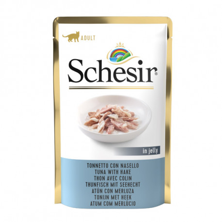 Schesir Cat kapsička - Tuniak s morskou šťukou 85g Agras Delic - 1