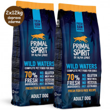 Primal Spirit Dog 70% Wild Waters 1kg Alpha Spirit - 3