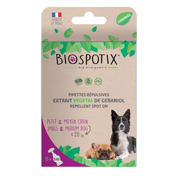 Biogance Biospotix Dog spot-on pipety S-M 5x1ml  - 1