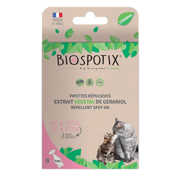Biogance Biospotix Cat spot-on pipety 5x1ml Biogance - 1