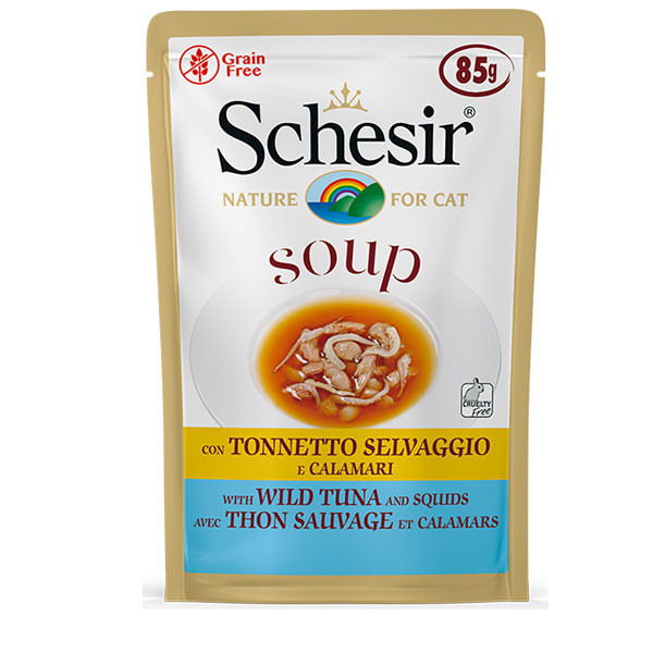 Schesir Soup - Divoký tuniak s kalamary 85g Agras Delic - 1