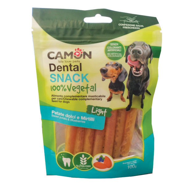 Camon Dental Snack Dog Vegetal Sticks - Bataty a čučoriedky 100g Camon - 1