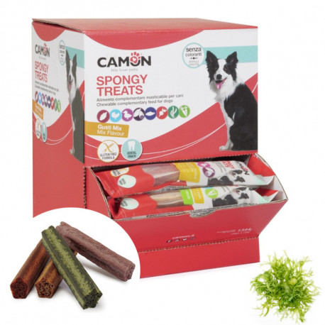 Camon Dental Dog Spongy Treats Tyčinka - bataty, kura, makrela a morská riasa 28g Camon - 1