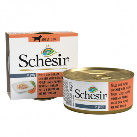 Schesir Dog Adult - Kuracie filety s papájou 150g Agras Delic - 1