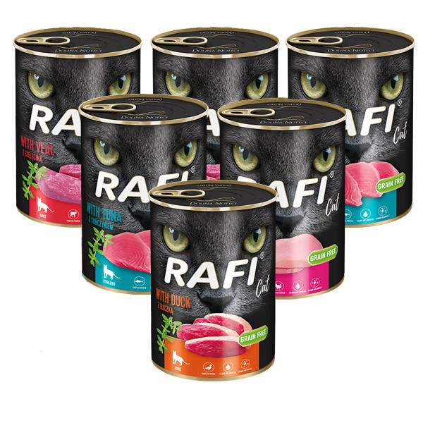 Rafi Cat Adult Grain Free Mix of flavours 6x400g DNP S.A. - 1