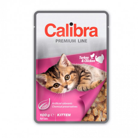 Calibra Cat Premium Kitten Turkey & Chicken 100g Calibra - 1