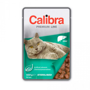 Calibra Cat Premium Sterilised Liver 100g Calibra - 1