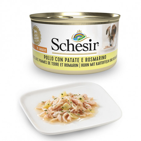 Schesir Dog Adult Petit Cousine - Kuracie filety so zemiakmi a rozmarínom 85g Agras Delic - 1