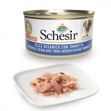 Schesir Dog Adult Petit Cousine - Oceánske ryby a tuniak 85g Agras Delic - 1