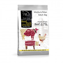 Fresh Farm Adult Medium&Maxi Multiprotein - Beef, Pork & Chicken 10kg Fresh Farm - 2