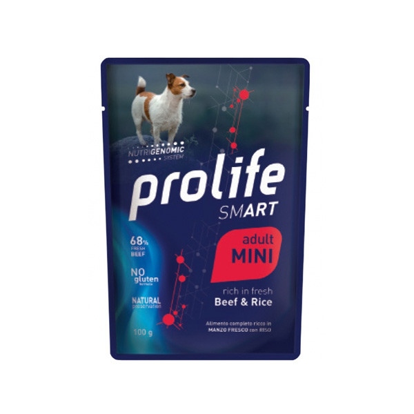 Prolife Dog Adult Mini - Hovädzie s ryžou 100g Zoodiaco - 1