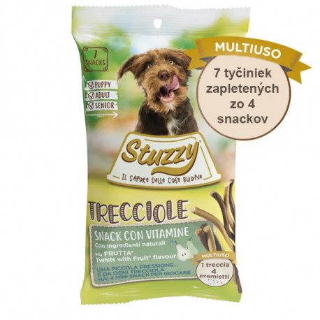 Stuzzy Dog Trecciole Dental Snack s hruškou 160g Agras Delic - 1