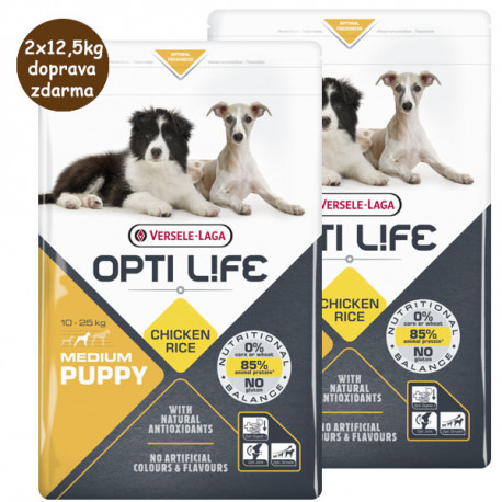 Versele-Laga Opti Life dog Puppy Medium 12,5kg Versele-Laga - 2