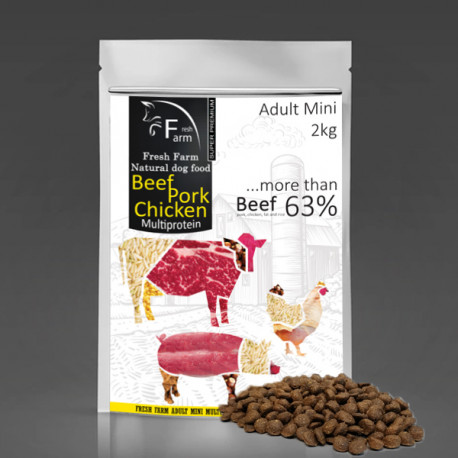 Fresh Farm Adult Mini Multiprotein - Beef, Pork & Chicken 800g Fresh Farm - 2