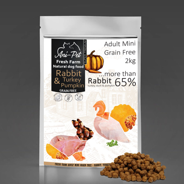 Fresh Farm GF Natural Dog Food Adult Mini - Rabbit & Turkey 800g Fresh Farm - 2