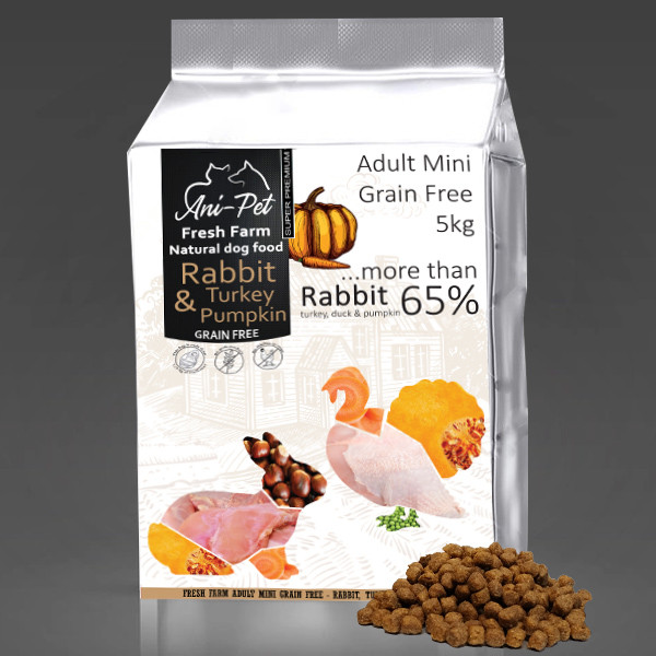 Fresh Farm GF Natural Dog Food Adult Mini - Rabbit & Turkey 800g Fresh Farm - 3